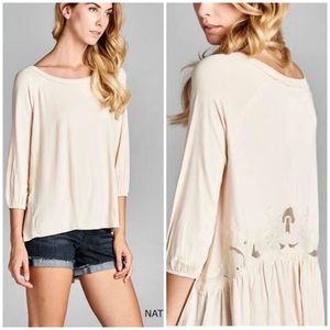 🌻NWT Oddi lace back top. Size Medium.🌻